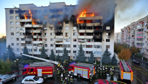 Incendiu Devastator la un Complex Rezidențial din București: Peste 100 de Persoane Evacuate