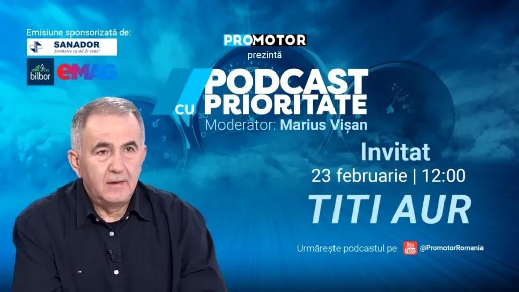 Titi Aur, invitat în «Podcast cu Prioritate» #92: electrice, incendii auto și alegerea corectă a anvelopelor în fața viscolului