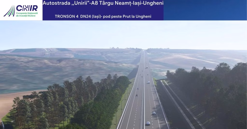 Autostrada Unirii A8 accelerează: încă 64 km intră în proiectare, inclusiv tronsonul cu 60 de poduri și 16 tuneluri
