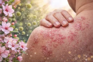 Psoriazis primăvara: de ce se agravează simptomele și ce legătură au alergiile, soarele și schimbările de temperatură