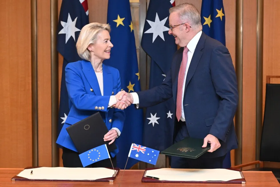UE și Australia semnează un acord de liber schimb și anunță un parteneriat de apărare