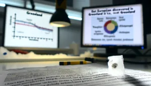 Un vârf de platină ascuns în gheața Groenlandei: vulcanii, nu cometele, par vinovați