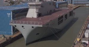 La Galați a fost lansat primul portavion european dedicat dronelor, construit pentru Marina Portugaliei